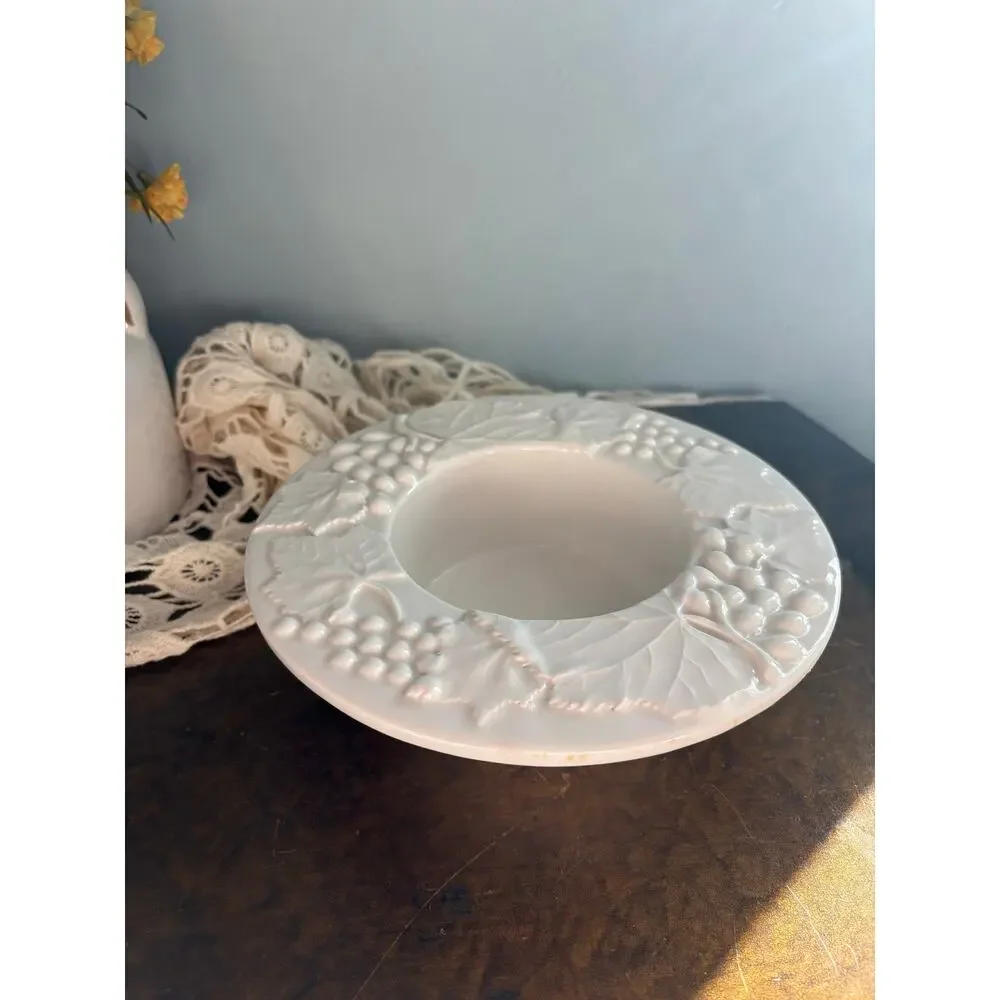 Vintage Italian ceramic wine bottle coaster